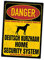 Deutsch Kurzhaar DK Dog Schild Danger Security System Türschild Hundeschild Warnschild Sicherheitsschild Hund Privatgrundstück Hundewarnung Warnung vor dem Hund