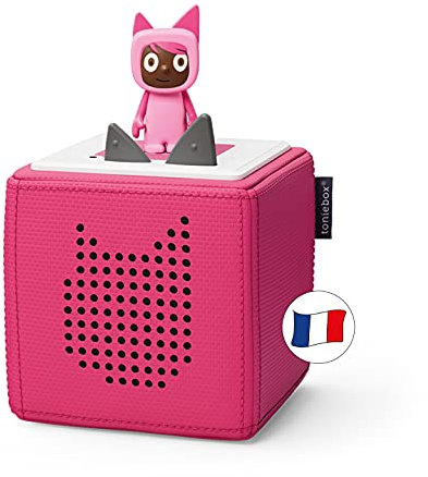 tonies Mon Premier Coffret Toniebox Rose + 1 Figurine Tonie Créatif, boîte à Histoire et Musique pour Enfant 3 à 7 Ans, conteuse d'histoire Robuste & Facile à Utiliser avec Figurine à Collectionner