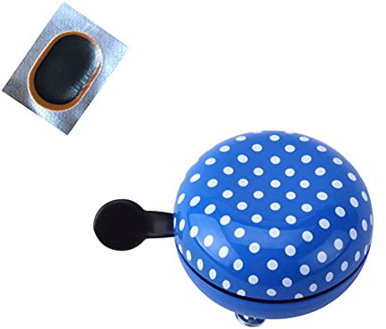 Ding Dong Fahrradglocke Ø 60 mm Blau inkl. 1 x Schlauchflicken