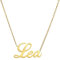 ANDANTE Premium Collection - Namenskette Lea 14K Gold Edelstahl Halskette Personalisierte Kette mit Namen - längenverstellbar 43 cm - 48 cm