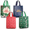 4 x Weihnachtsgeschenktüten, Weihnachtstragetaschen mit Griffen, Weihnachtsleckereien, multifunktionale Vliesstoffe tüten zum Einpacken von Geschenken, Weihnachtsparty-Zubehör, 31 x 25 x 11,5 cm