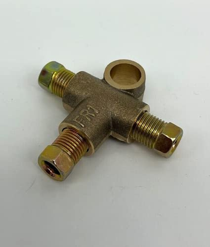 3 Way Brake T Piece 3 Male Nuts Short Union Metric M10 Hydraulic handbrake Fitting