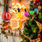 Christbaumbeleuchtung Wweihnachtsdeko Aussen, 7,6m Weihnachtslicht, Lichterketten Außen/Innen mit Stecker, Wasserdichte IP65 für Weihnachten, Silvester, Party, Balkon(Bunt, LED)