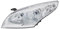 GV-ZONE Phare avant gauche côté conducteur projecteur avant lampe de voiture compatible avec Renault Megane III 2008 2009 2010 2011 2012 2013 VP2476L