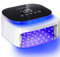 Cordless UV LED Nail Lamp, 60W Rechargeable Nail Dryer Gel Polish Light, Intelligent Auto Sensor LCD Display Nail Lamp, Portable 30 Beads Led Nail Light with 4 Timer Setting