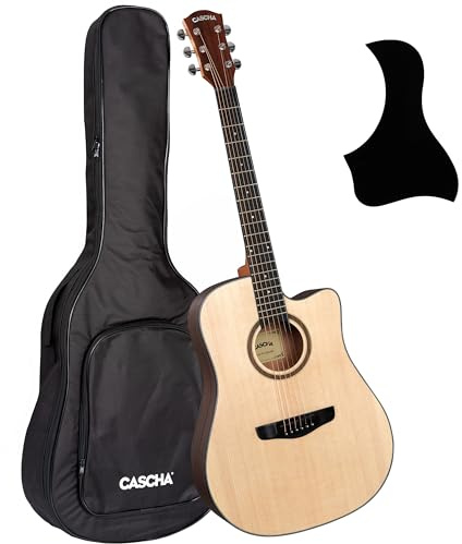 Cascha CGA200 Stage Series Acoustic Guitar with Cutaway + Gig Bag