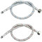 LEADAHEAD Flexible Tap Connectors Tap Tails M10 (10mm) x 1/2 Fitting 60cm Long Flexible Pipe for Monobloc Mixer Tap Pair of Stainless Steel Braided Water Supply Hose (2 Pcs)