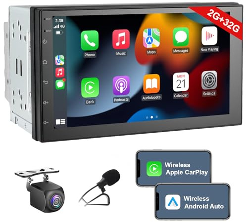 Double Din 7 Zoll Android Autoradio Wireless Carplay