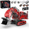 Mould King 17071 Technik Raupenkran Bagger, Ferngesteuertes Baufahrzeug-Modell mit Control+ App, Bagger Modellbausatz für Erwachsene (4767 Teile)