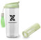 X SIM FITNESSX Protein Shaker | Früchtebehälter | Kaltgebrühter Kaffeetasse Multifunktionaler Sport Bottle mit Filternetz/Mixer (Grün, 500ML)