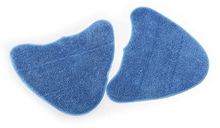 KICHOUSE 2-pack Shark Steam Mop Pads Washable Microfiber Cleaning Covers Blue Compatible Vax Steam Mops for Home Floor Cleaning