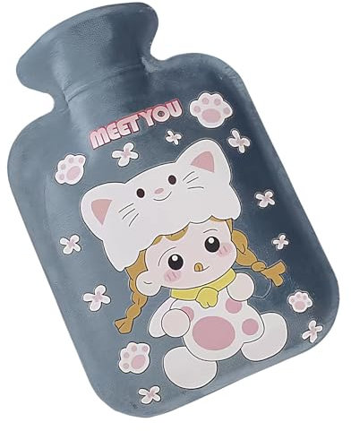 Seyrnicay Wärmflasche für den Winter, 500 ml Wärmbeutel, großes Fassungsvermögen, weiches Heizkissen, Bettwärmer für Hand und Taille