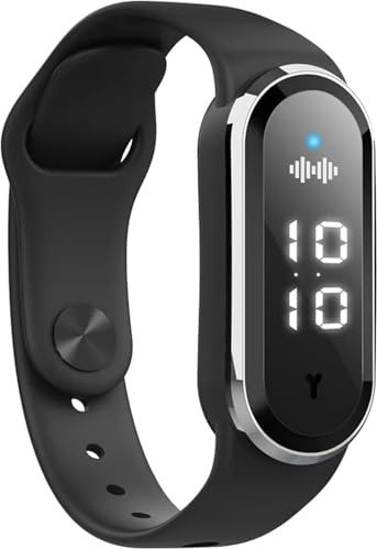 Ultraschall-Gewichtsverlust-Smartwatch, Ultraschall-Armband, Matteo Ultraschall-Körperform-Armband, verstellbares Smart-Lymph-Silikon-Sportarmband für jedermann (schwarz)