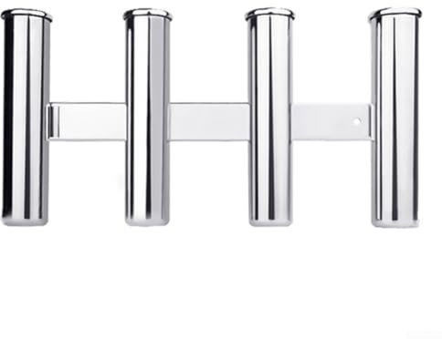 Porta canna da pesca con elegante finitura a parete, design per appassionati di mare (quadruplo)