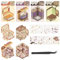DIY 3D House Stickers 4 Sets Fun DIY Stickers Scene mit Tweezer Stacking Scene Sticker Machen Sie Ihren eigenen Schränke Koffer Schatzkisten Bücher für Erwachsene und Kinder