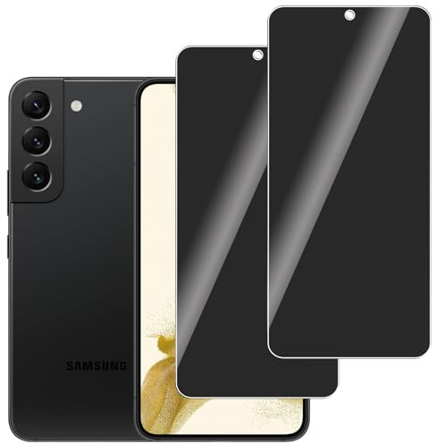 LERINNA 2 Stück für Panzerglas Privatbildschirm für Samsung Galaxy S22/S23 5G, Anti-Spy,9H Härte temperglas, Anti-Kratzen, Anti-Bläschen, Sichtschutz Schutzfolie für Samsung Galaxy S22/S23 5G