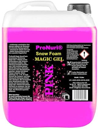 10 Liter Snow Foam PINK I Konzentrat | Autoshampoo auch für Wohnwagen & Caravan | Autowäsche I Foamer I Aktivschaum I Schaum Shampoo