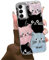 Tedyhulle Hülle für Samsung Galaxy S24 / S25 Handyhülle mit Niedliche Farbe Katze Aesthetic Muster, Bunt Dünne Schutzhülle Stoßfest Kratzfest Hard Handytasche Cover Case