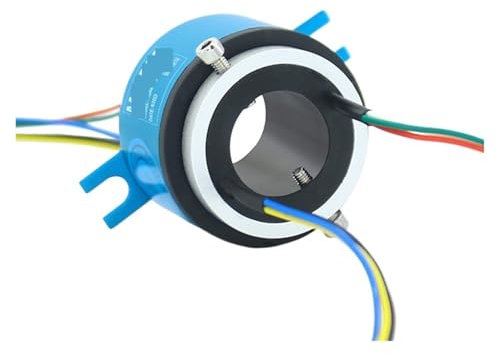DOMOJT Conductive Slip Ring Through Hole 20mm OD42mm 6/12 Channels 5A(20X42mm 6CH 5A)