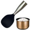 Cucchiaio da riso, paletta per riso in silicone antiaderente, 21 × 7,8 × 3,3 cm, utensile da cucina resistente al calore per padelle e pentole, strumento da cucina multifunzionale,