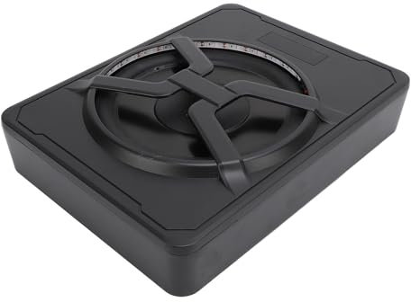 Aramox 10 Zoll 800 W Slim Untersitzer Subwoofer mit Verstärker Unter Sitz Active Angetriebenen Auto -LKW -Subwoofer Sub K Gx10APR (Blue)