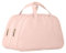Beauty case da viaggio elegante e in PU con doppio strato per uso quotidiano, rosa