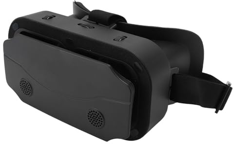 XUMIUZIY Virtual-Reality-Headsets, Starke Kompatibilität, VR-Brille für Filme, Videospiele, Hergestellt aus Hochwertigem ABS-Material, Geeignet für Langes Tragen