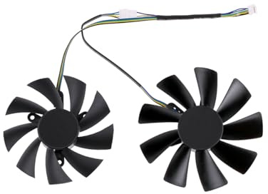 YLGOZFM Laptop-Ersatzteile 87MM GA92S2H 0,35A 100MM GAA8S2U .45A Lüfter Für ZOTAC für Gaming für GeForce RTX2070 RTX 2070 OC Mini Video Karte Kühler(Black 2-Fan)