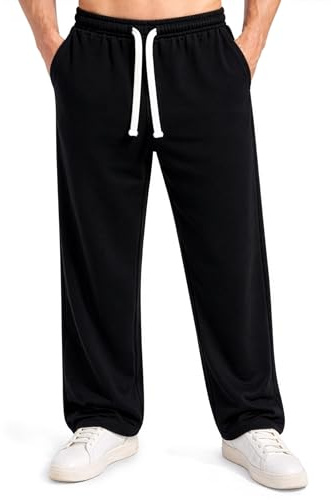 SMILODOX Jogginghose Herren Kaleo, Oversized Fit Trainingshose mit elastischem Bund, Tunnelzug & Stick-Logo, Sporthose mit Seitentaschen, Moderne Freizeithose, ideal für Gym & Alltag