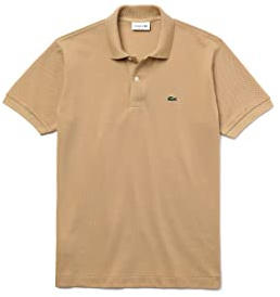 Lacoste Mens L1212 Mens Polo Polo Shirt (Pack of 1), Beige (02s), 3X-Large