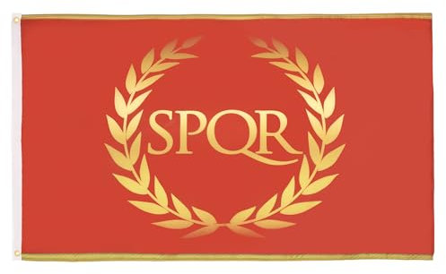 AZ FLAG - Flagge Römische Kaiserzeit - 150x90 cm - Rom Fahne 100% Polyester mit Messing-Ösen - 110g