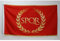 AZ FLAG - Bandera Imperio Romano - 150x90 cm - Bandera Spqr 100% Poliéster Con Ojales de Metal integrados - 110g - Colores Vivos Y Resistente A La Decoloración