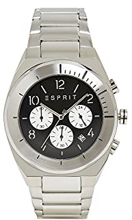 ESPRIT ES1G157M0065 Strike Chrono Uhr Herrenuhr 5 bar Analog Datum Silber