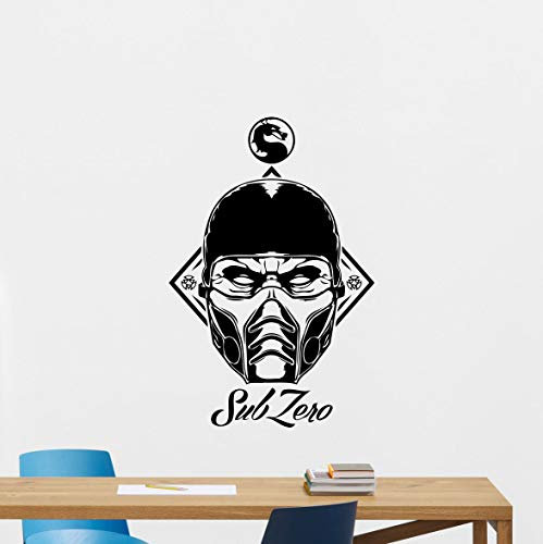 myrockshirt Sub-Zero Wandtattoo Decal Mortal Kombat Vinyl Aufkleber Gaming Print Poster Wandtattoo,Frei Farbwahl, Autoaufkleber,Lack,Scheibe, UV&Waschanlagenfest, Profi-Qualität