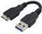 YAODHAOD, USB A 3.0 auf Micro 3.0 Kabel, 10 cm, USB A Stecker auf Micro B 3.0 Stecker, Micro B Festplattenkabel für tragbare externe Festplatten, WD Elemente, Seagate Expansion etc. (10 CM)