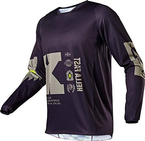 FOX 180 Illmatik Motocross Jersey Lila/Gelb XS