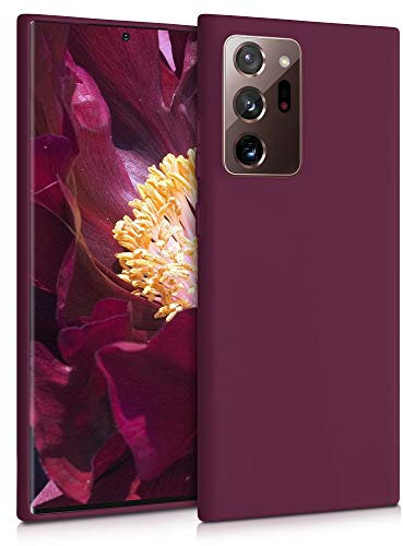 kwmobile Case Compatible with Samsung Galaxy Note 20 Ultra Case - Soft Slim Protective TPU Silicone Cover - Bordeaux Violet