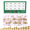 Keadic 110 Stück M2 M3 M4 M5 M6 Messing Einbettmutter Sortiment Kit Innengewinde Messing Rändelmuttern Gewinde Heat Set für Befestigung Befestigung Spritzguss und Druck 3D-Drucker