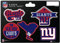 New York Giants 5 Stück kleine Aufkleber auf einem 10,8 x 15,2 cm Bogen