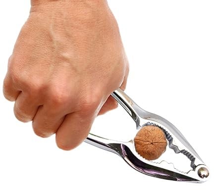 Primes DIY Nussknacker, robust, mit rutschfestem Griff, Edelstahl, Nussöffner, Werkzeug für Walnuss, Haselnuss, Mandeln, Pekannuss, Metall, Nussknacker, Werkzeug für alle Arten von Nüssen, Heimküche,