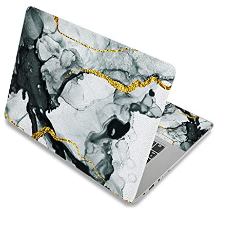 BIJIHUA Laptop Skin Sticker Decal Universal Marble Grain Laptop Skin Sticker 13.3 14 15.6 17 Notebook Surface Cover Decal for Lenovo/HP/MacBook etc