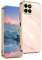 UPLAI Hülle für Honor X8a, Ultra Dünn Stoßfest Handyhülle mit Mode-Galvanik-Design, Prämie TPU und Sanft Silikon Schutzhülle.(Rosa)