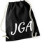 Huuraa Turnbeutel JGA Junggesellenabschied Geschenk Rucksack Black 12 Liter Baumwolle JGA Geschenkidee
