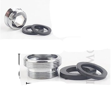 Teile/los M22 bis M20 M18 M28 Gewinde Edelstahl Anschluss Wasserhahn Gelenke Wasserreiniger Zubehör Küche Wasserhahn Adapter-M22 bis M26