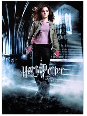 Displate Offiziell Harry Potter MetallPoster Magnetische Befestigung Inklusive Lizenziert Bilder Hochwertiges Poster Goblet of Fire s - HP4 Hermione Granger Poster 45 cm x 32 cm