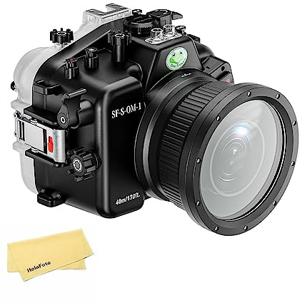 Seafrogs [40M/130Ft] Underwater Housing For Olympus Om System Om-1 Camera Waterproof Scuba Diving Case For Olympus Om1 With M.Zd Ed 12-50Mm F/3.5-6.3 Lens