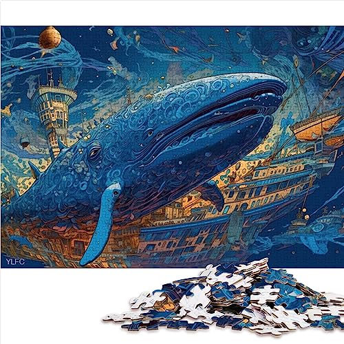 Wal vs. Fischer Puzzle 1000 Teile Puzzles für ErwachsenePuzzles aus Pappe für Erwachsene und Kinder ab 12 Jahren Erwachsene und Kinder /26 * 38cm.