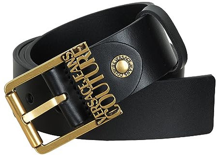 VERSACE JEANS COUTURE 75ya6f13-zp228-pk3 Bekleidung Accessoires Herren Schwarz - 90 - Gürtel Accessory