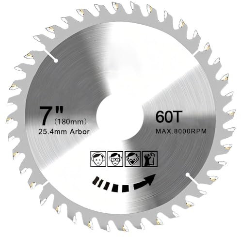 7 Angle Grinder Circular Saw 60 Teeth Woodworking Saws Carbide Saw Saw for angle grinder 180mm for wood cutting