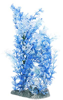 FONDOTIN Artificial Plastic Aquarium Plants Large Fish Tank Decor Simulation Water Grass Sturdy and Realistic Easy to Clean Safe for Fish Vivid Colours Random Color